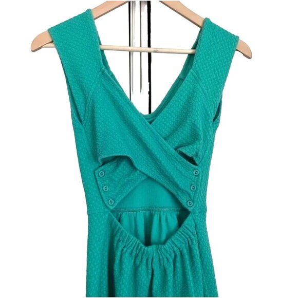 Anthropologie Postmark Matilda Dress Green Cross Back Women's Size 6 Excellent v - Picture 5 of 9